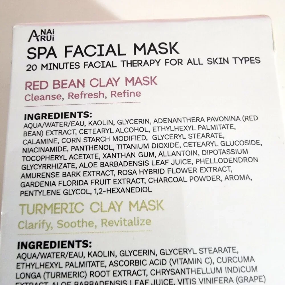 ANAI RUI spa facial mask set NEW IN BOX Exp 1/13/28